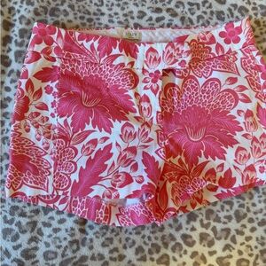 J. Crew Pink and White Floral Shorts Size 2 EUC